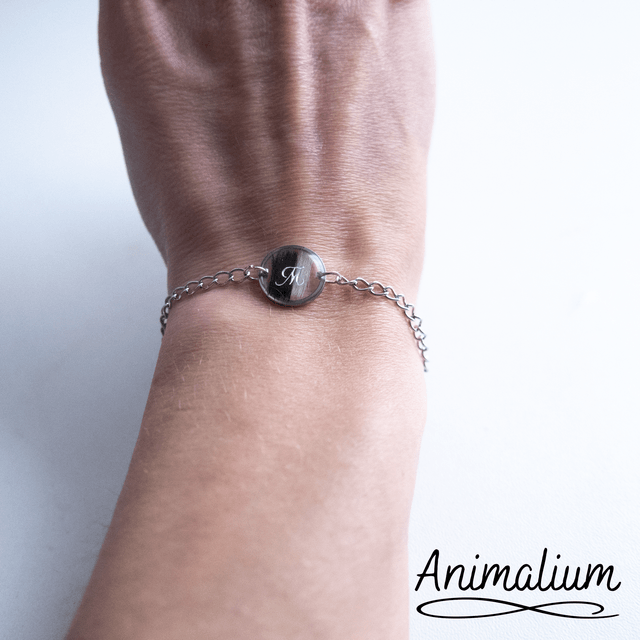 Bracelet cercle plat poils 
