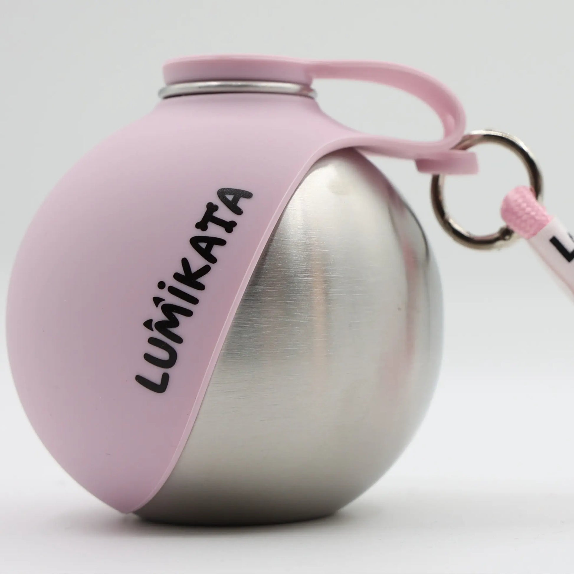 Lumikata 2-in-1 Portable Dog Water Bottle and Bowl - 10oz Stainless Steel, Leak-Proof Design for Walking and Travel