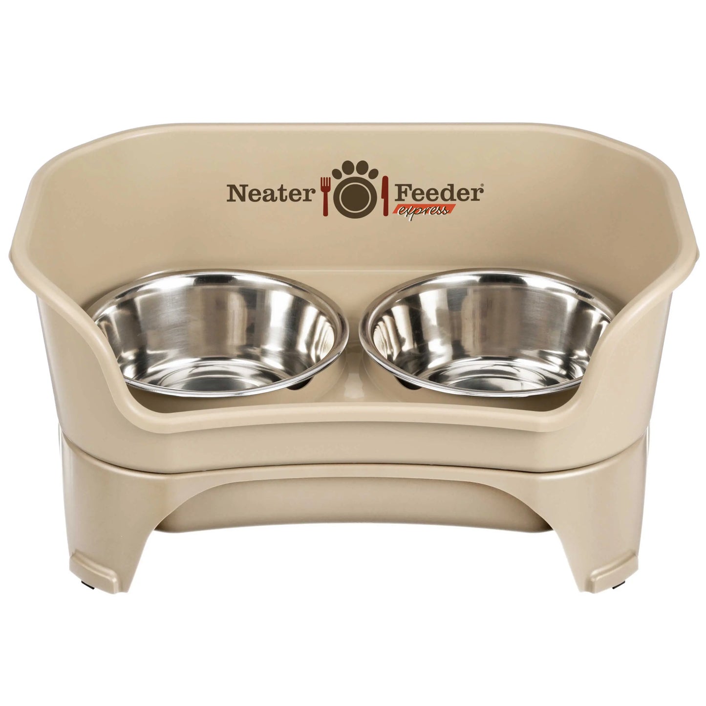 Neater Pets Neater Feeder Express for Cats - Mess Proof Pet Bowls with Raised Walls & Elevated Design for Improved Digestion - Easy to Clean & Top-Rack Dishwasher Safe - Made in the USA