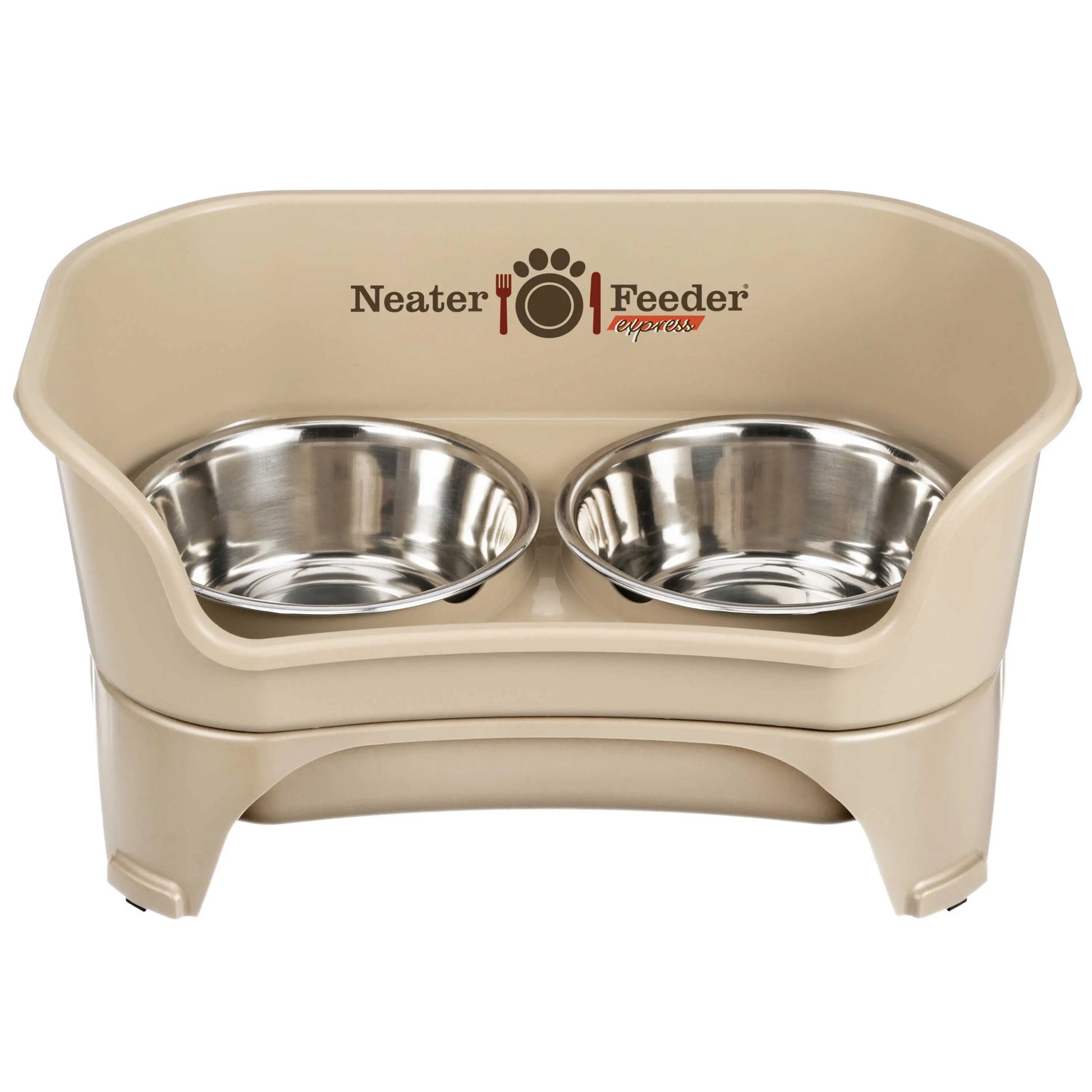 Neater Pets Neater Feeder Express for Cats - Mess Proof Pet Bowls with Raised Walls & Elevated Design for Improved Digestion - Easy to Clean & Top-Rack Dishwasher Safe - Made in the USA