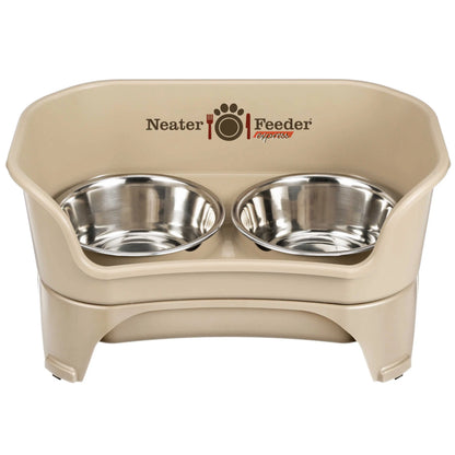 Neater Pets Neater Feeder Express for Cats - Mess Proof Pet Bowls with Raised Walls & Elevated Design for Improved Digestion - Easy to Clean & Top-Rack Dishwasher Safe - Made in the USA