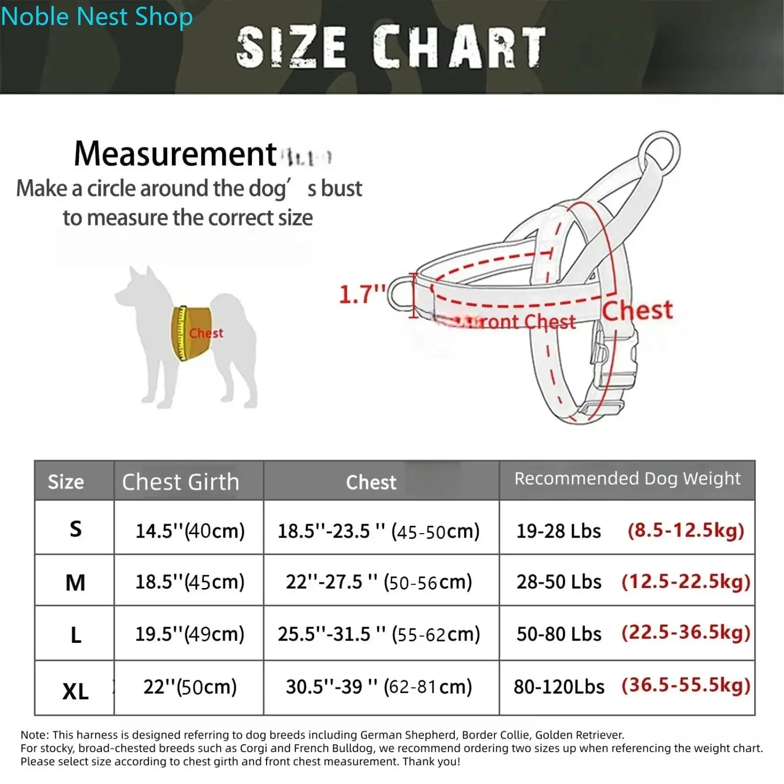 No Pull Dog Harness for All Dogs, Easy Fit Adjustable Chafe Resistant Pet Harness, Safe Secure Comfortable Lightweight Dog Vest Harness for Walking Training Outdoor Dog Supplies