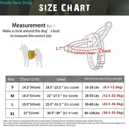 No Pull Dog Harness for All Dogs, Easy Fit Adjustable Chafe Resistant Pet Harness, Safe Secure Comfortable Lightweight Dog Vest Harness for Walking Training Outdoor Dog Supplies