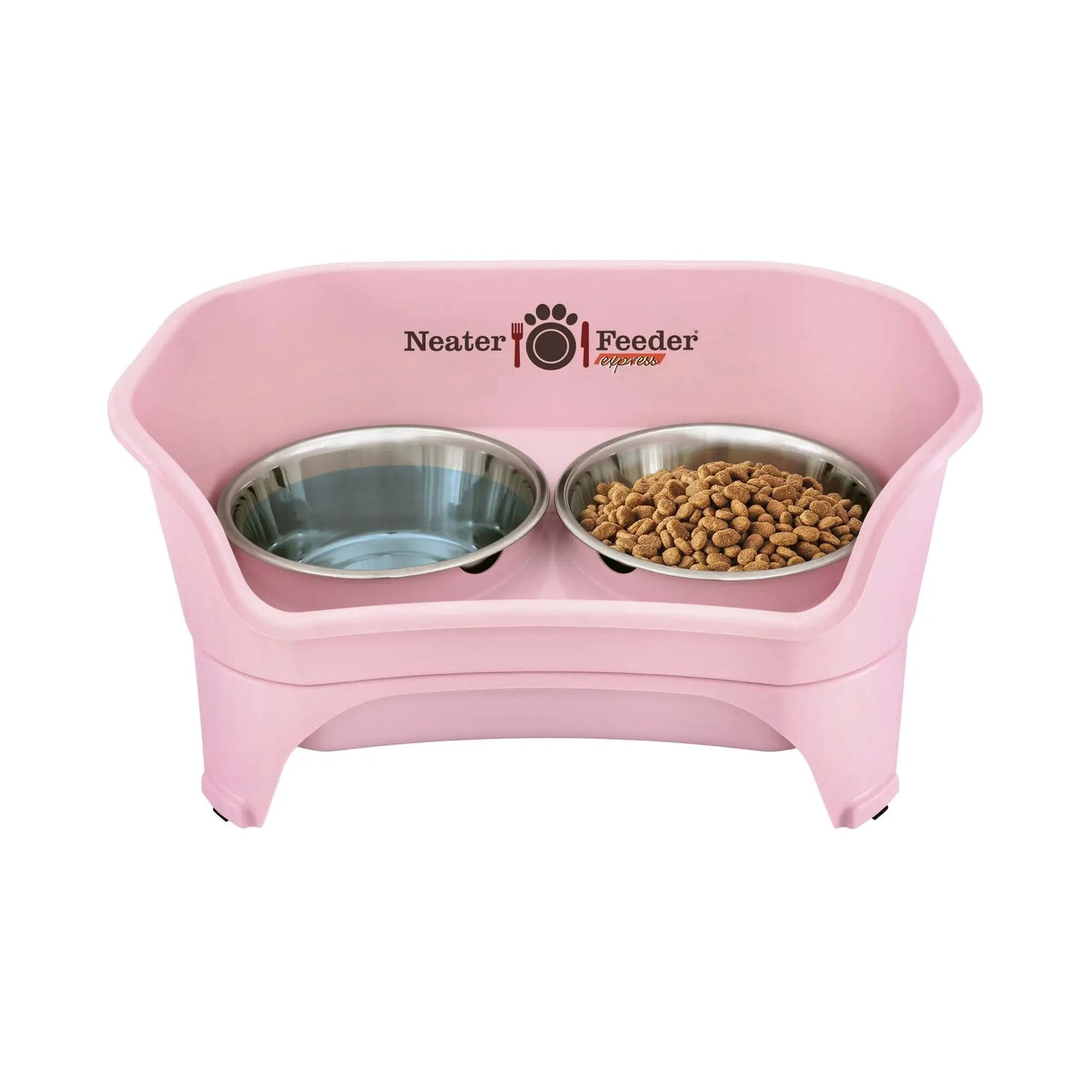 Neater Pets Neater Feeder Express for Cats - Mess Proof Pet Bowls with Raised Walls & Elevated Design for Improved Digestion - Easy to Clean & Top-Rack Dishwasher Safe - Made in the USA