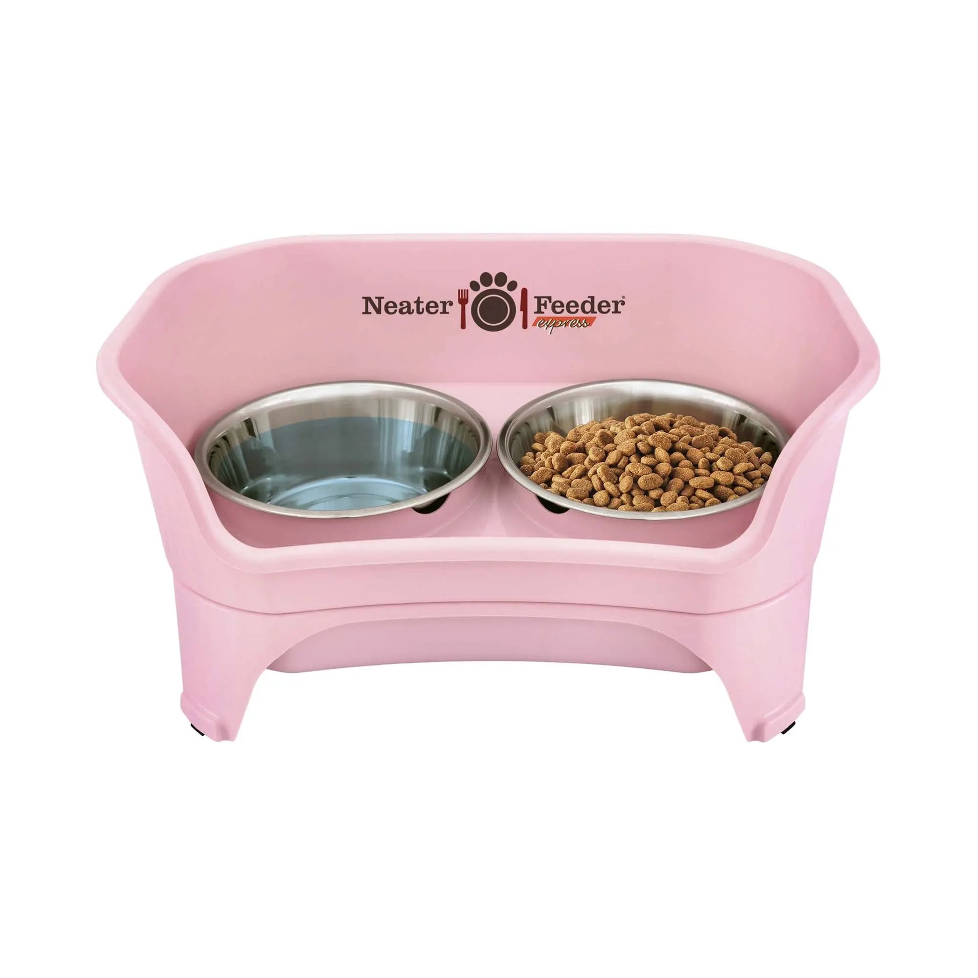 Neater Pets Neater Feeder Express for Cats - Mess Proof Pet Bowls with Raised Walls & Elevated Design for Improved Digestion - Easy to Clean & Top-Rack Dishwasher Safe - Made in the USA