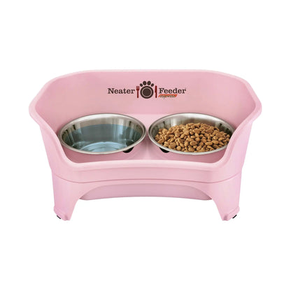 Neater Pets Neater Feeder Express for Cats - Mess Proof Pet Bowls with Raised Walls & Elevated Design for Improved Digestion - Easy to Clean & Top-Rack Dishwasher Safe - Made in the USA