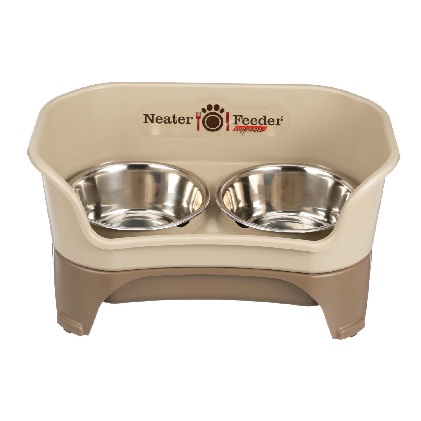 Neater Pets Neater Feeder Express for Cats - Mess Proof Pet Bowls with Raised Walls & Elevated Design for Improved Digestion - Easy to Clean & Top-Rack Dishwasher Safe - Made in the USA