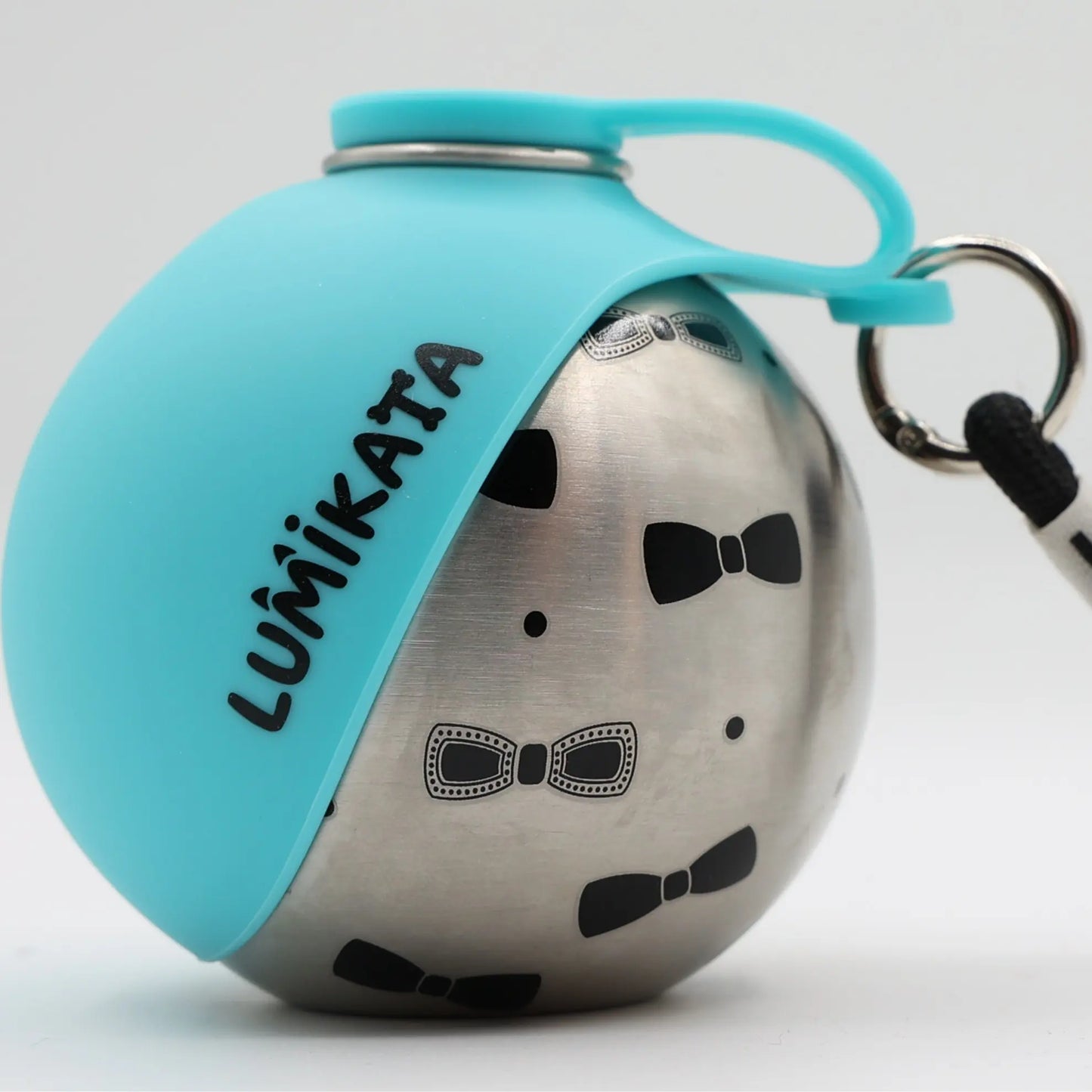 Lumikata 2-in-1 Portable Dog Water Bottle and Bowl - 10oz Stainless Steel, Leak-Proof Design for Walking and Travel