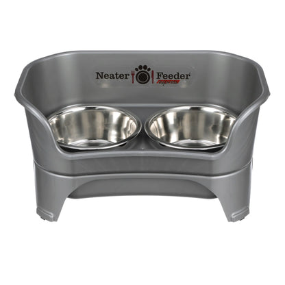 Neater Pets Neater Feeder Express for Cats - Mess Proof Pet Bowls with Raised Walls & Elevated Design for Improved Digestion - Easy to Clean & Top-Rack Dishwasher Safe - Made in the USA