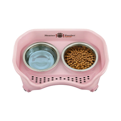 Neater Pets Neater Feeder Express for Cats - Mess Proof Pet Bowls with Raised Walls & Elevated Design for Improved Digestion - Easy to Clean & Top-Rack Dishwasher Safe - Made in the USA